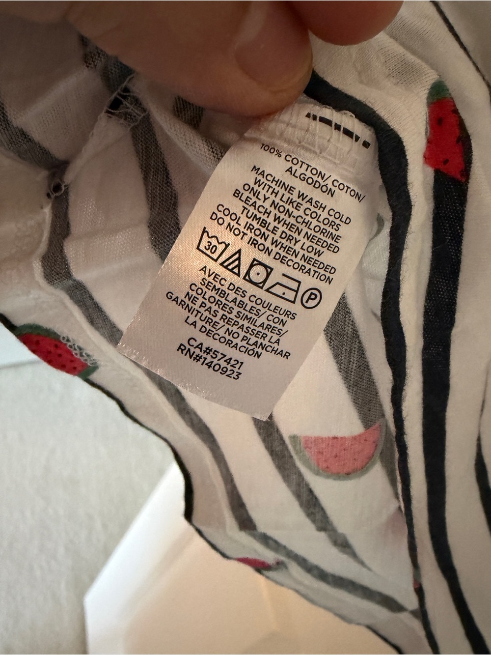 LOFT Vintage Soft watermelon striped tee 🍉 - Picture 4 of 4